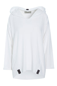 HOODIE BLOUSE - 96067 - WHITE