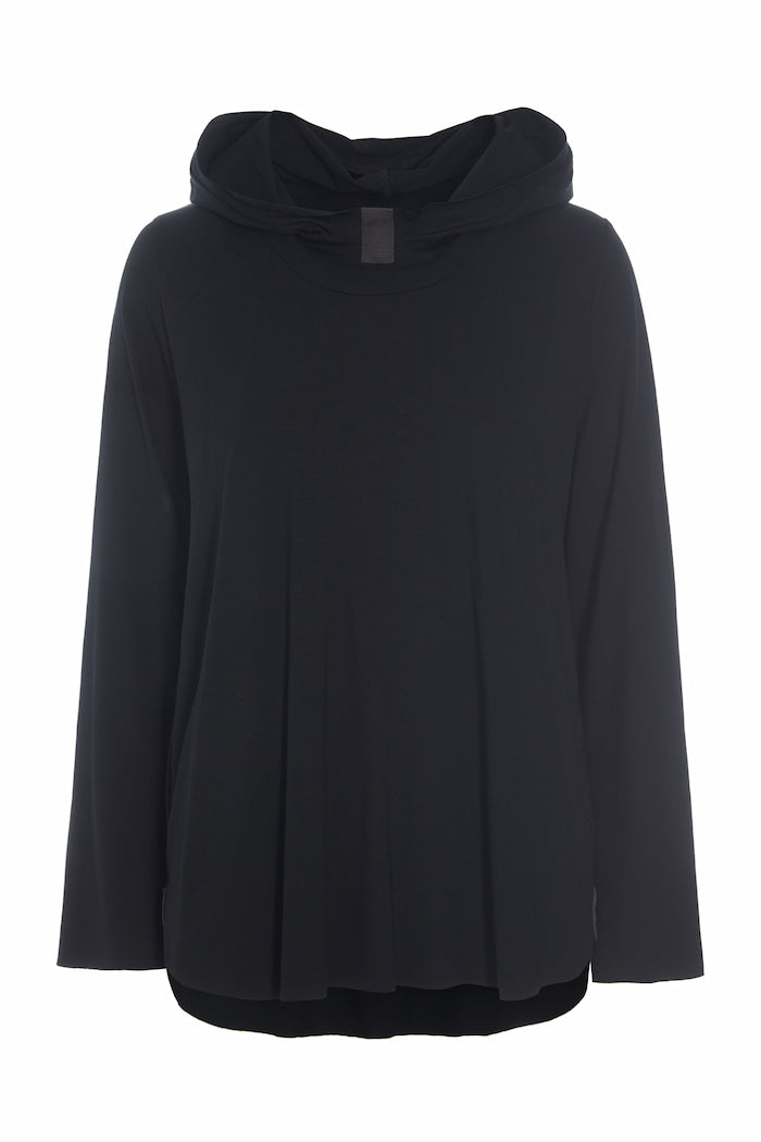HENRIETTE STEFFENSEN COPENHAGEN HOODIE BLOUSE - 96096 HOODIES BLACK 900