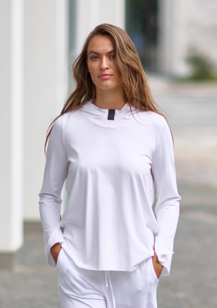 HENRIETTE STEFFENSEN COPENHAGEN HOODIE BLOUSE - 96096 HOODIES WHITE 816