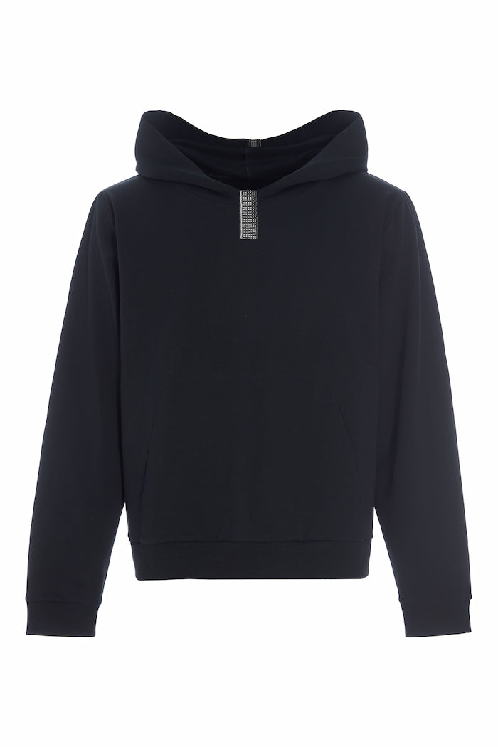 CARL BY STEFFENSEN COPENHAGEN HOODIE SWEAT - 1032C BLOUSES & SWEATERS BLACK 900