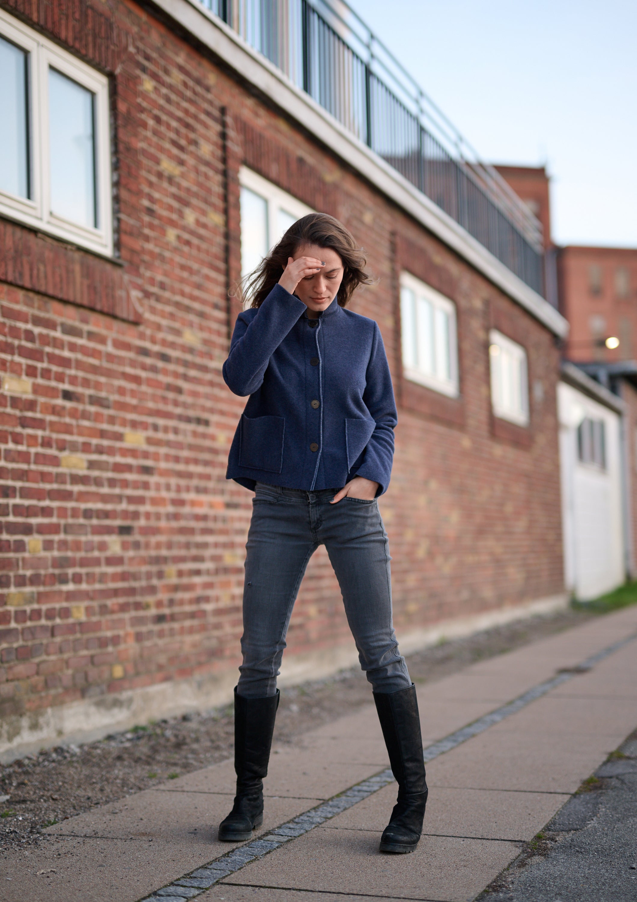 HENRIETTE STEFFENSEN COPENHAGEN JACKET - 7164 CARDIGANS EVENING BLUE 690