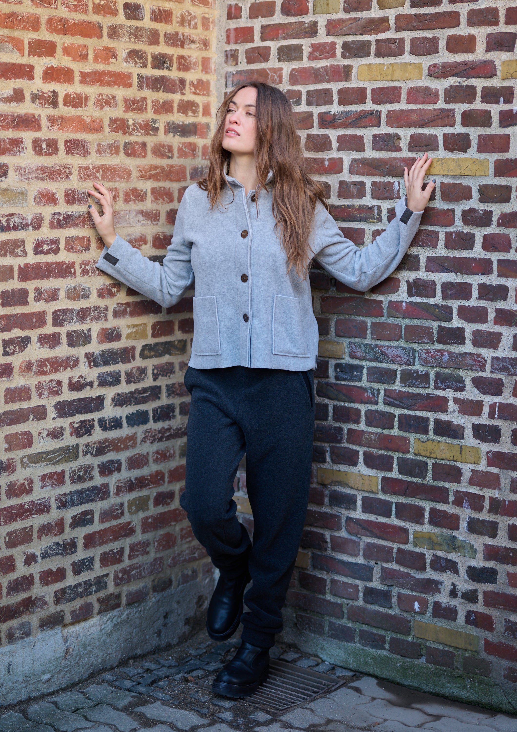 HENRIETTE STEFFENSEN COPENHAGEN JACKET - 7164 CARDIGANS LIGTH GREY 876