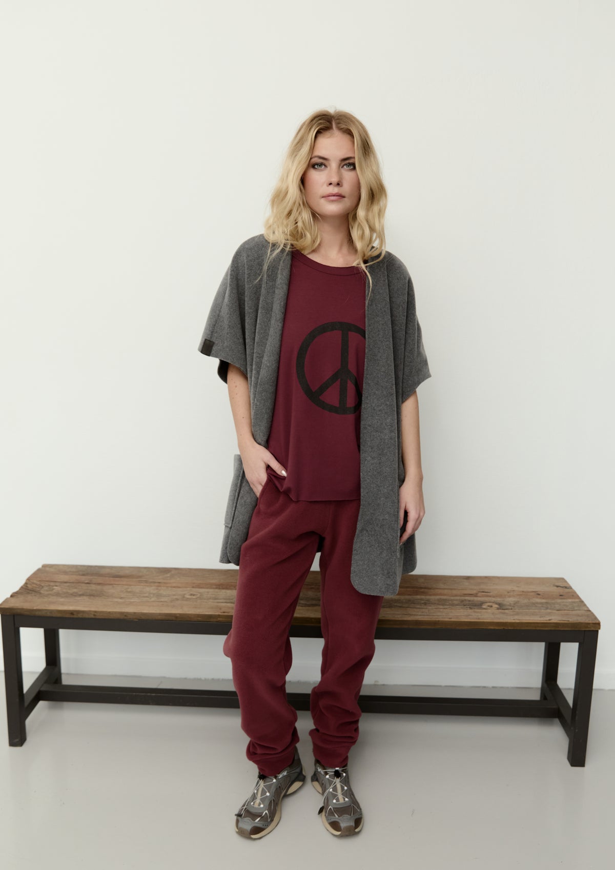 HENRIETTE STEFFENSEN COPENHAGEN JOGGING PANTS - 2110 BUKSER BORDEAUX 474