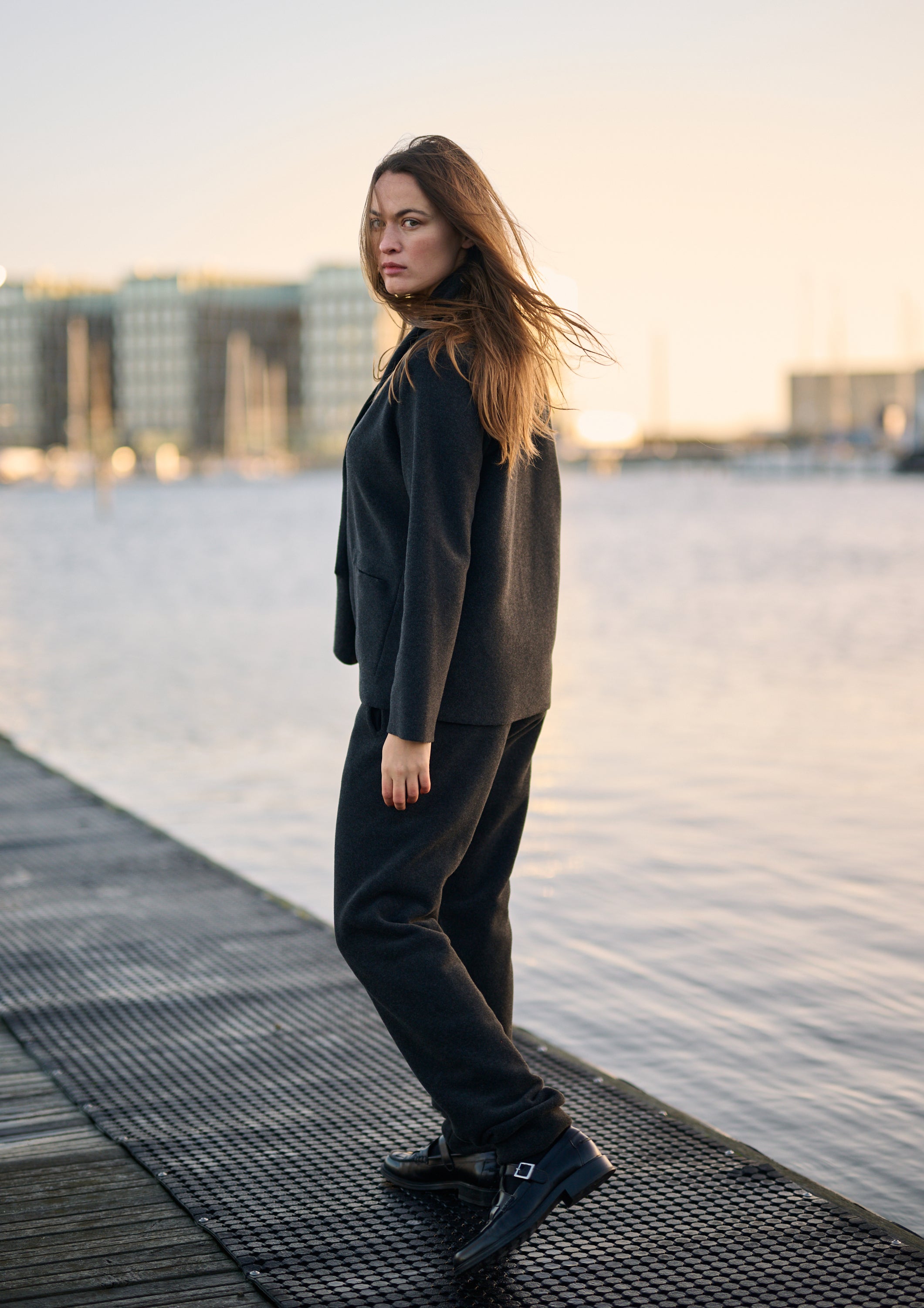 HENRIETTE STEFFENSEN COPENHAGEN JOGGING PANTS - 2110 BUKSER SOFT BLACK 914