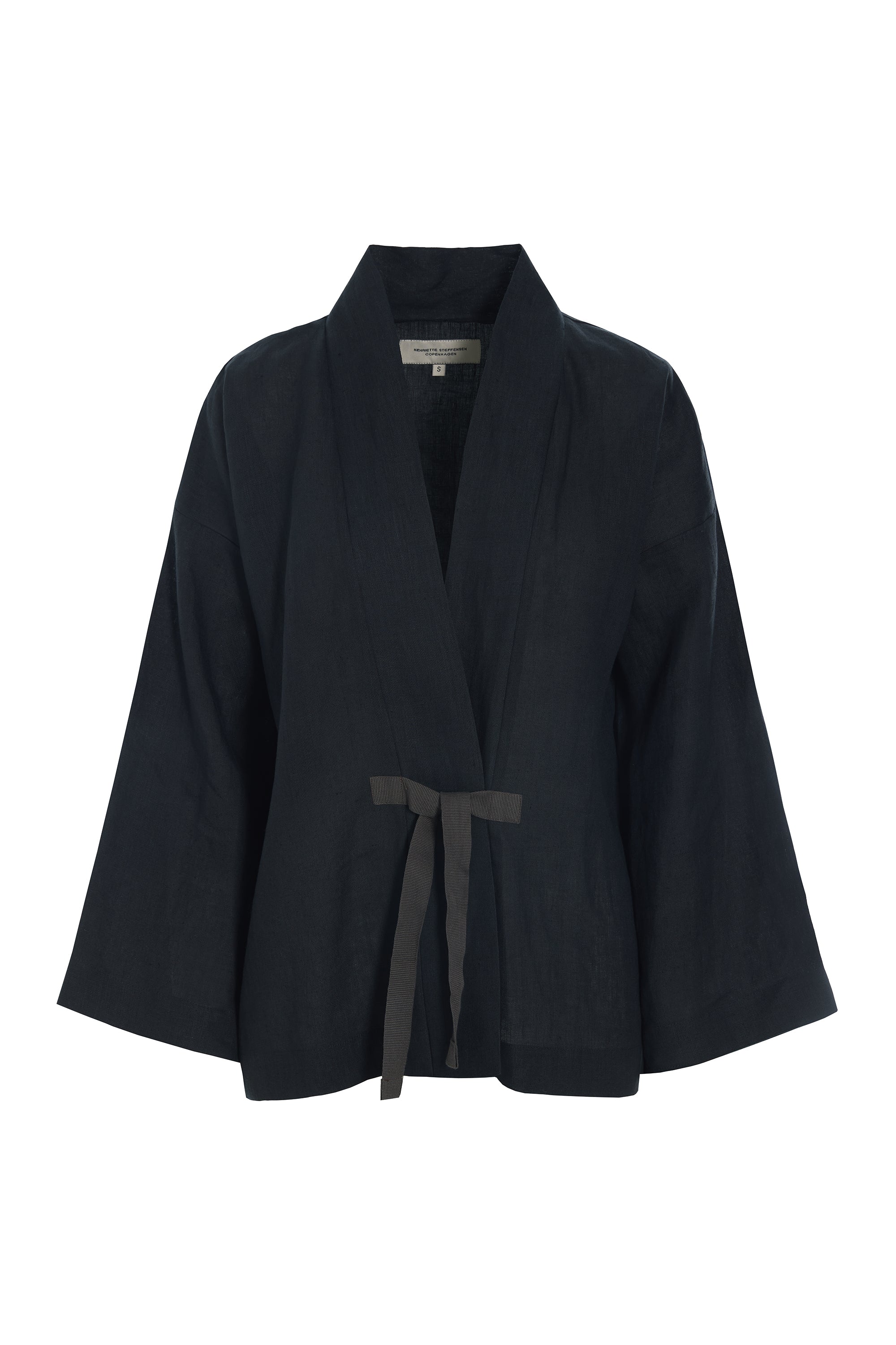 HENRIETTE STEFFENSEN COPENHAGEN KIMONO JACKET - 87000 CARDIGANS BLACK 900