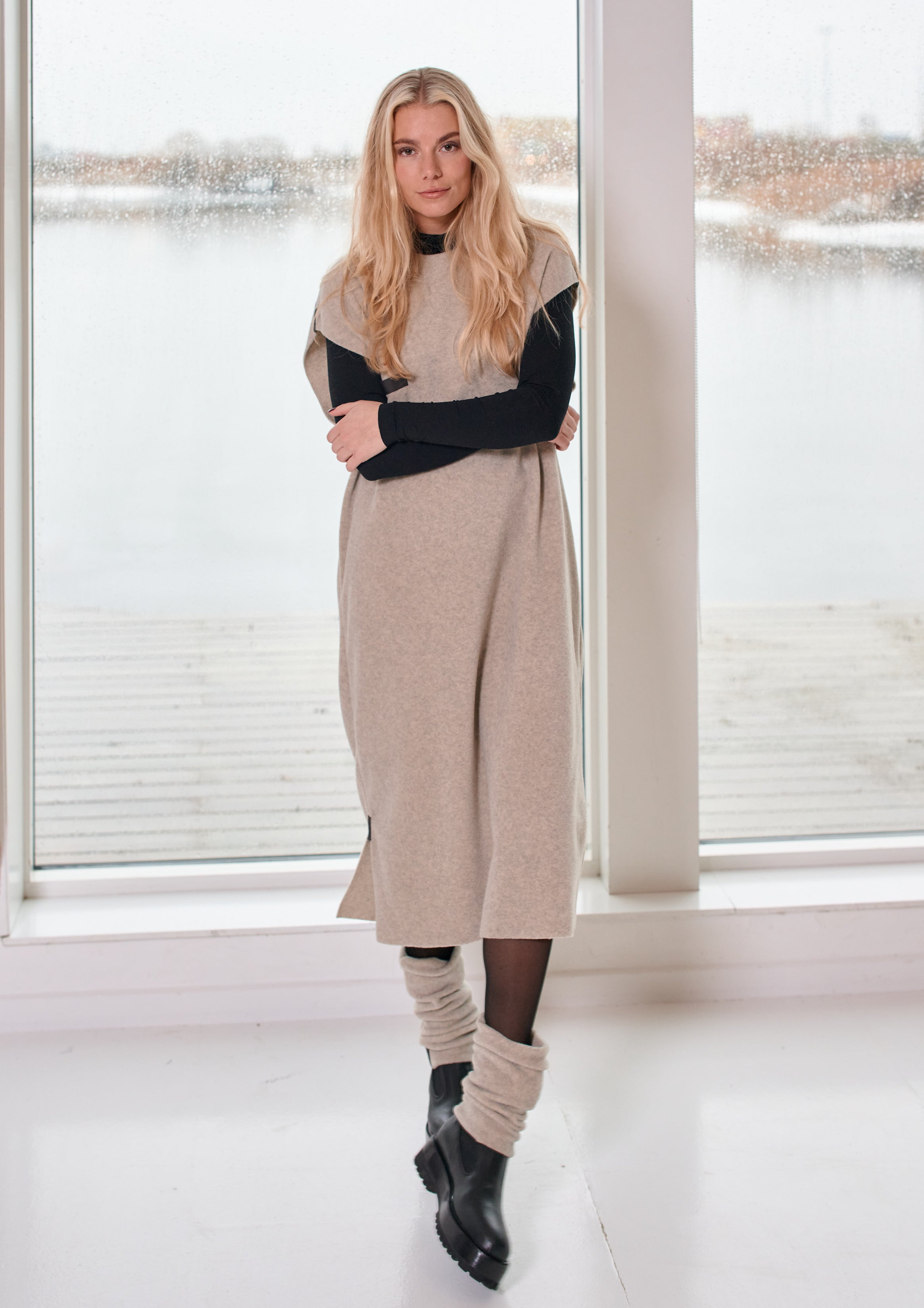 HENRIETTE STEFFENSEN COPENHAGEN LEG WARMER - 4087 ANKEL WARMERS SAND 805