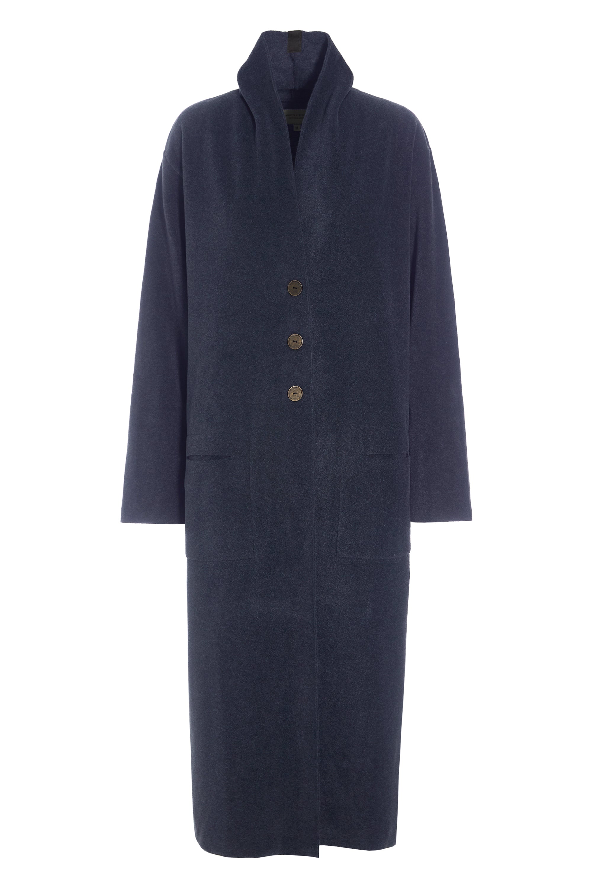 HENRIETTE STEFFENSEN COPENHAGEN LONG CARDIGAN - 7162 CARDIGANS EVENING BLUE 690