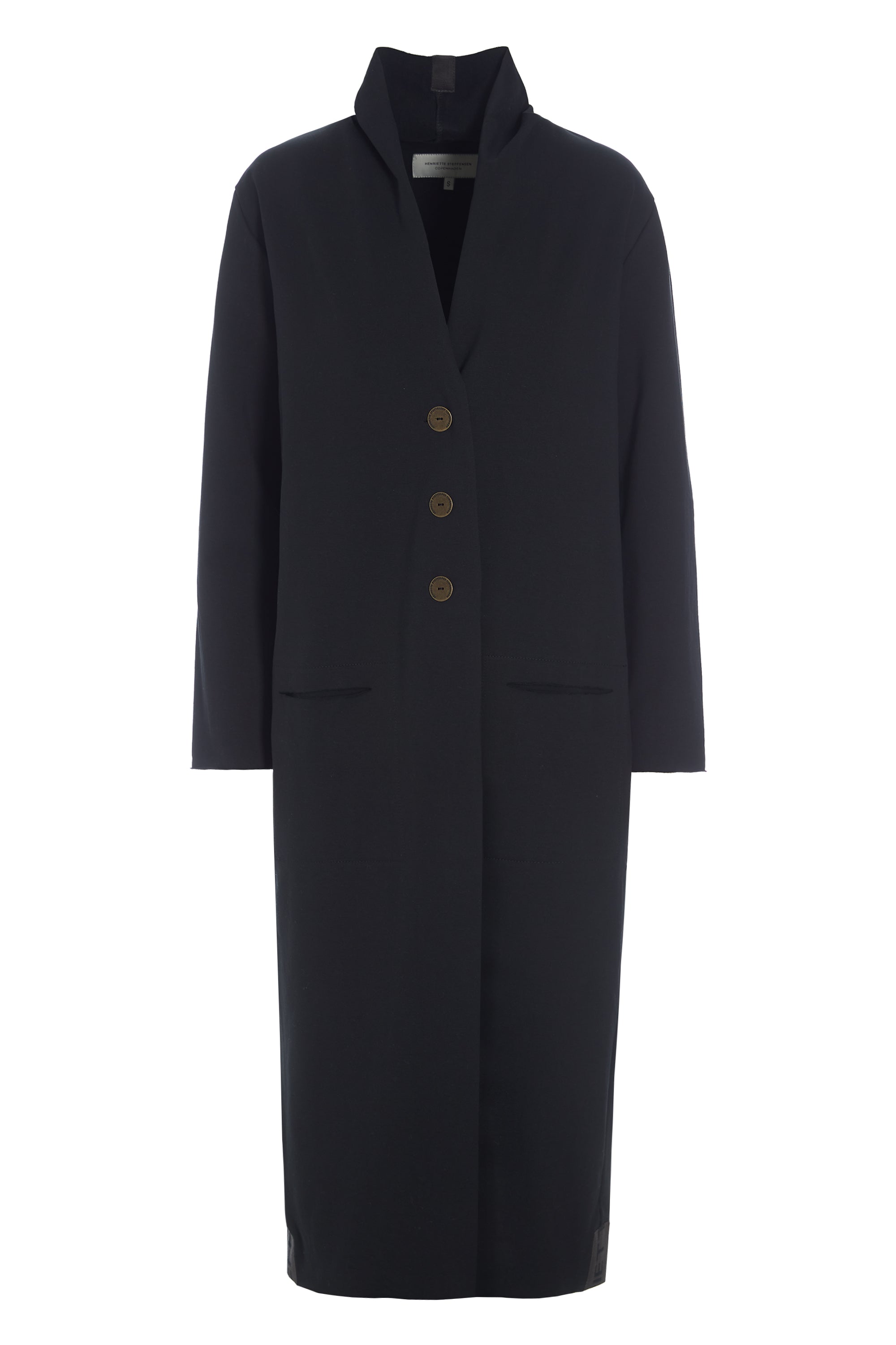 HENRIETTE STEFFENSEN COPENHAGEN LONG CARDIGAN - 77002 CARDIGANS BLACK 900