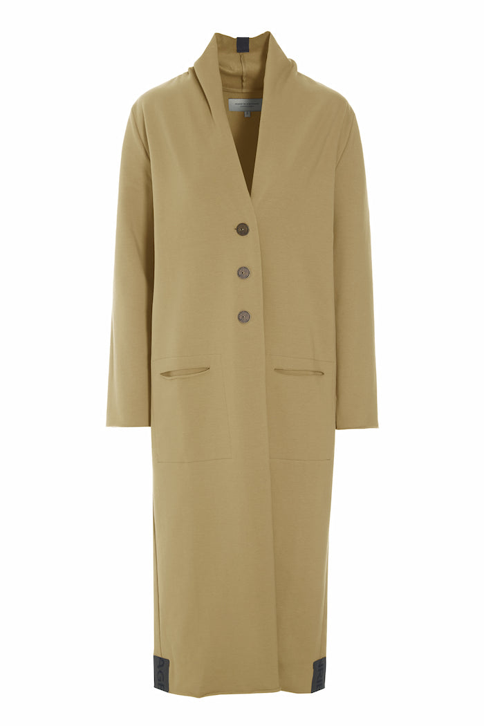 HENRIETTE STEFFENSEN COPENHAGEN LONG CARDIGAN - 77002 CARDIGANS OLIVE 655
