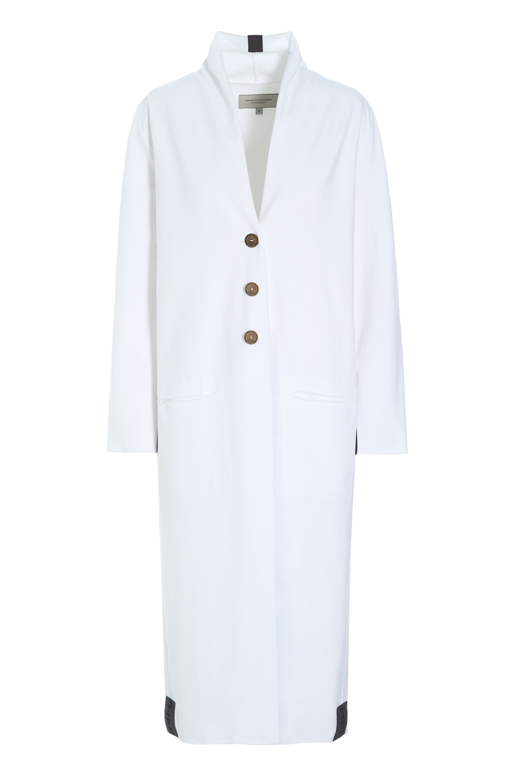 HENRIETTE STEFFENSEN COPENHAGEN LONG CARDIGAN - 77002 CARDIGANS WHITE 816