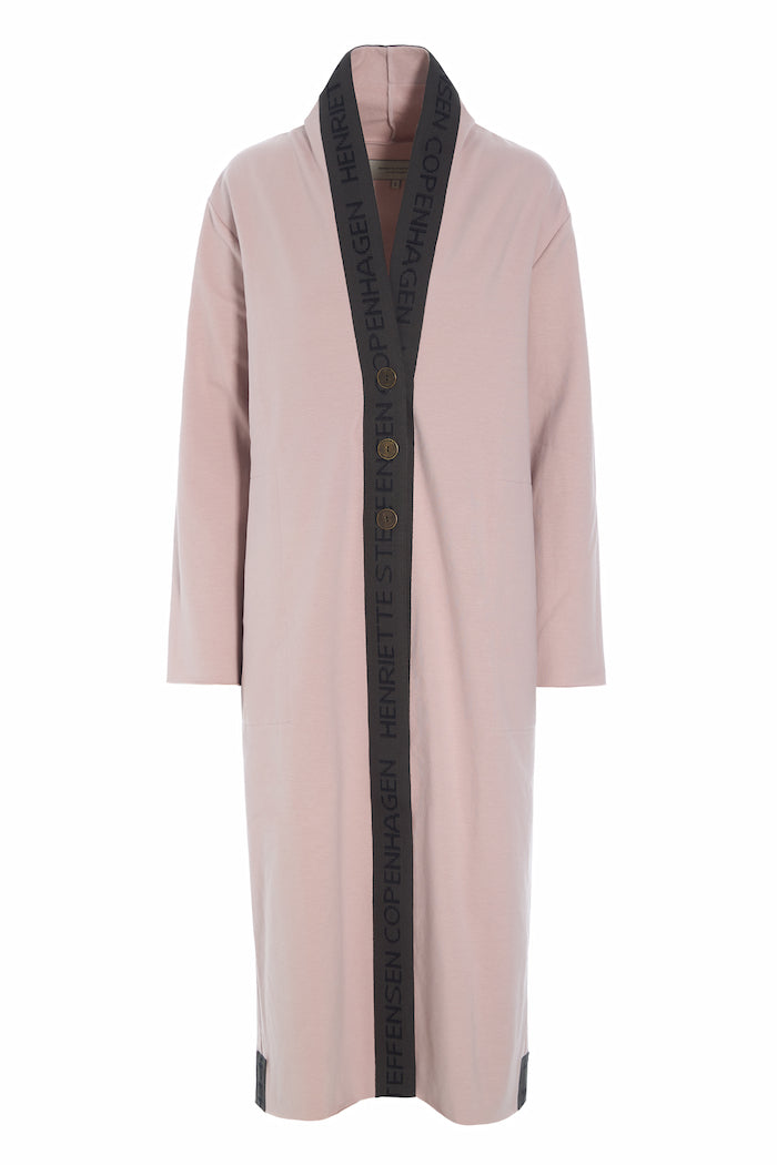 HENRIETTE STEFFENSEN COPENHAGEN LONG CARDIGAN BRASS BUTTONS - 77003 CARDIGANS NUDE 401
