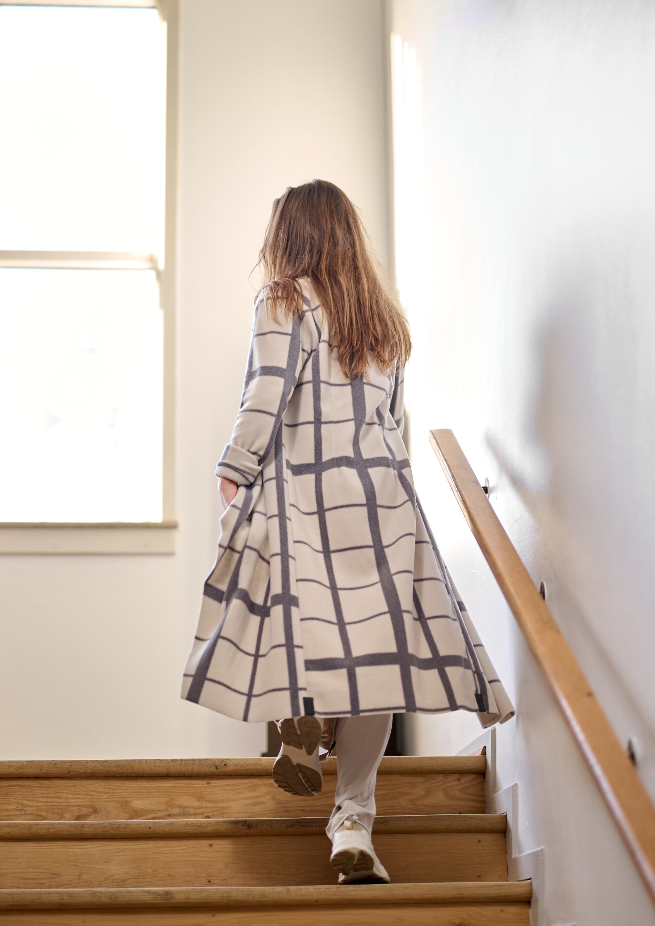 HENRIETTE STEFFENSEN COPENHAGEN LONG CARDIGAN W/ "WATERFALL" - 7131P CARDIGANS CLAN PRINT KIT 780