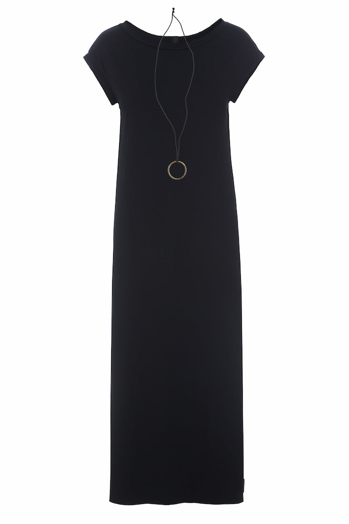 HENRIETTE STEFFENSEN COPENHAGEN LONG DRESS W/JEWELRY - 98055 KJOLER BLACK 900