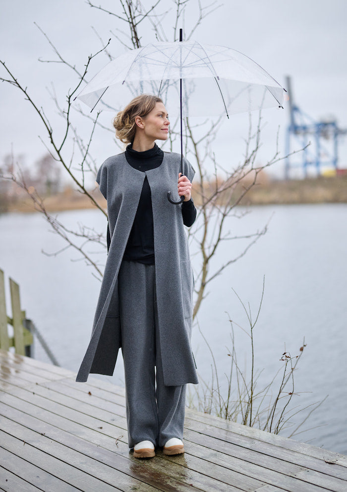 HENRIETTE STEFFENSEN COPENHAGEN LONG VEST - 7169 VESTS GREY 905