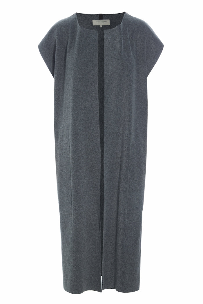 LONG VEST - 7169 - GREY LONG VEST - 7169 - GREY