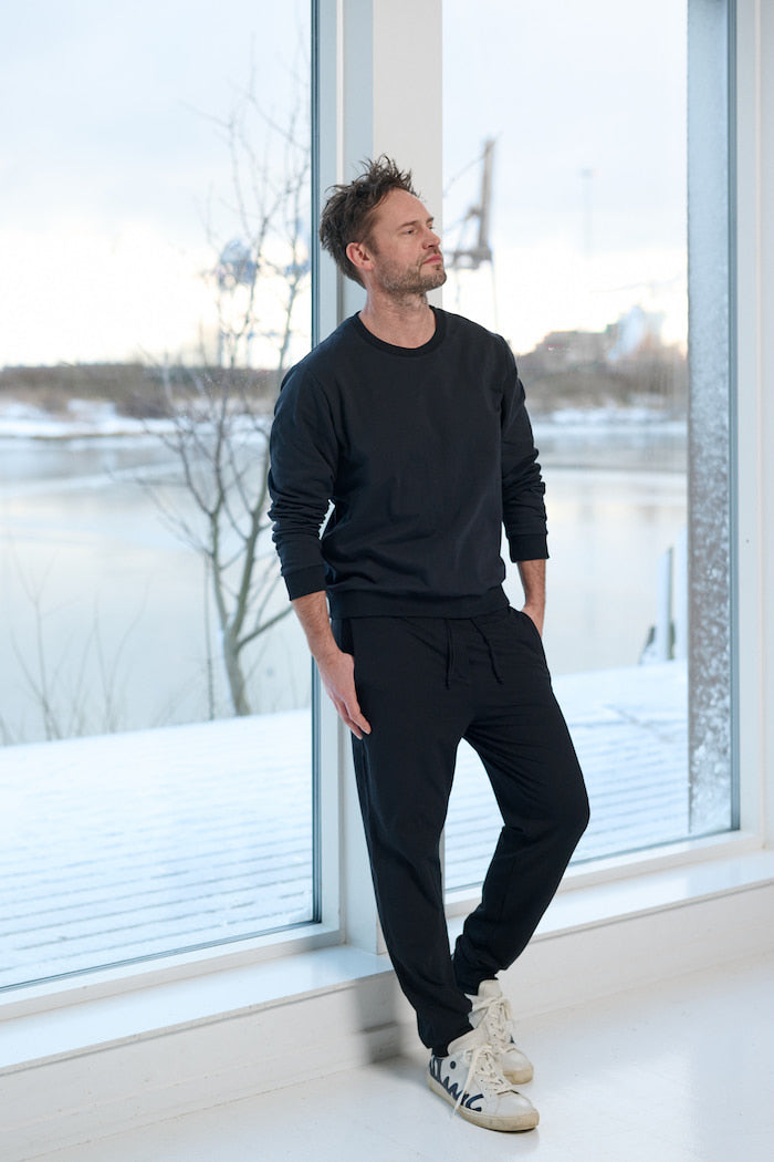 CARL BY STEFFENSEN COPENHAGEN LOUNGE PANTS - 1024C JOGGING BLACK 900