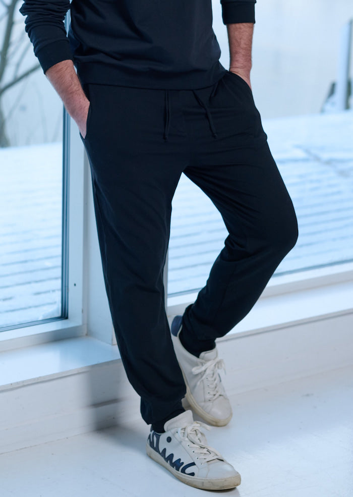 CARL BY STEFFENSEN COPENHAGEN LOUNGE PANTS - 1024C JOGGING BLACK 900