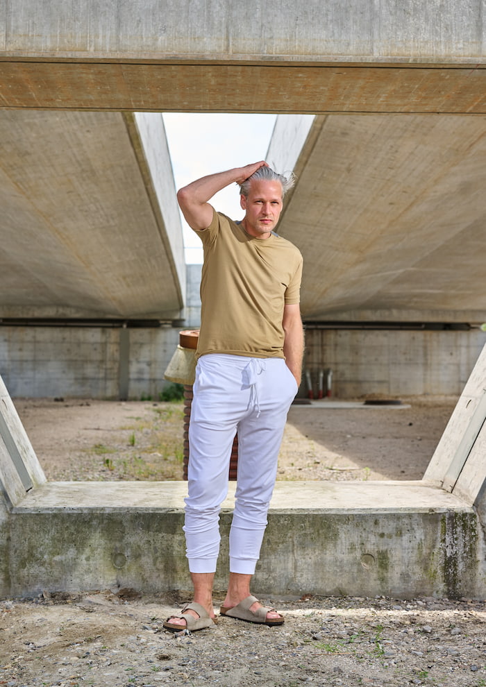 CARL BY STEFFENSEN COPENHAGEN LOUNGE PANTS - 1024C JOGGING WHITE 816