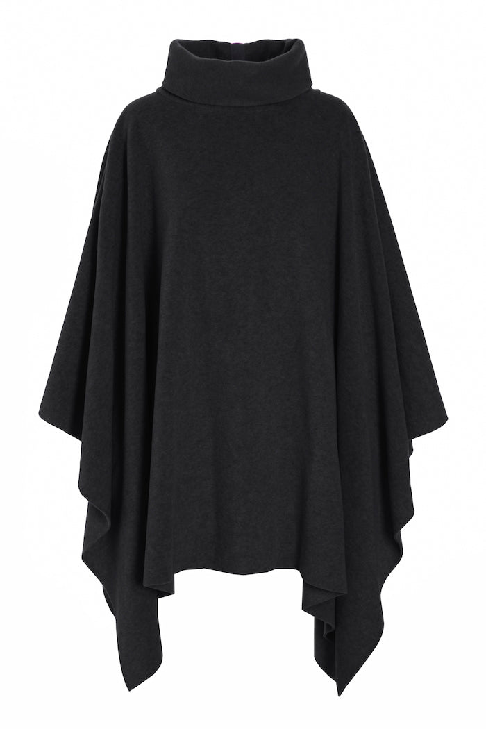 HENRIETTE STEFFENSEN COPENHAGEN LOUNGE PONCHO WOMEN - 4081 PONCHOS SOFT BLACK 914