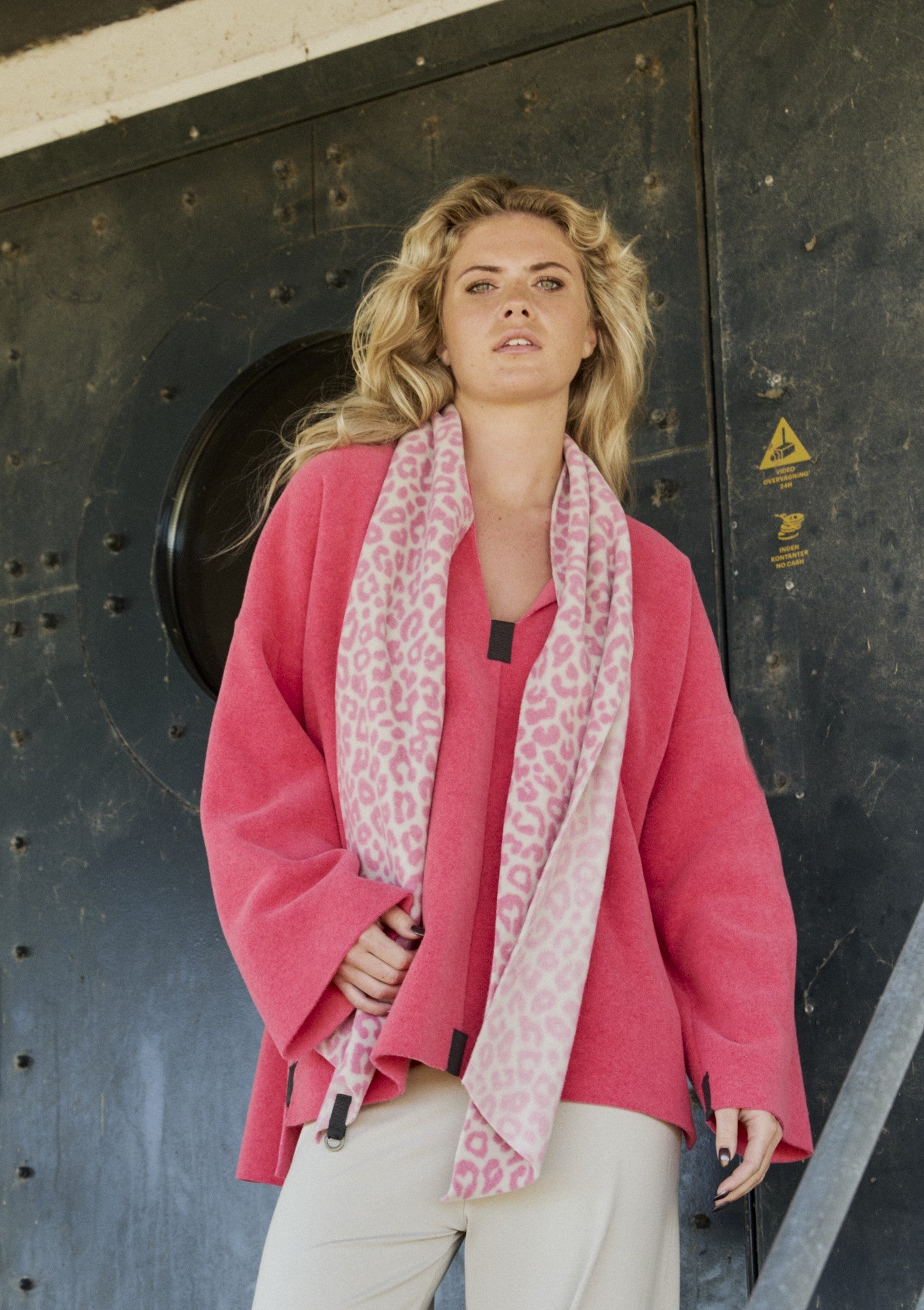 HENRIETTE STEFFENSEN COPENHAGEN MINI SCARF - 5001P SCARFS PINK LEO 358