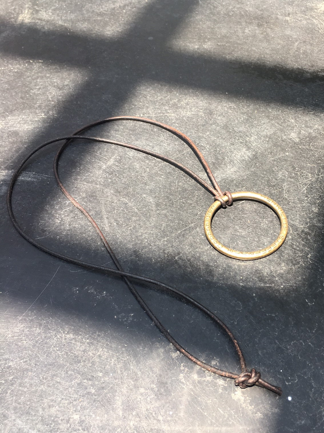 HENRIETTE STEFFENSEN COPENHAGEN NECKLACE SIGNATURE RING - 4091 SMYKKE BROWN 300