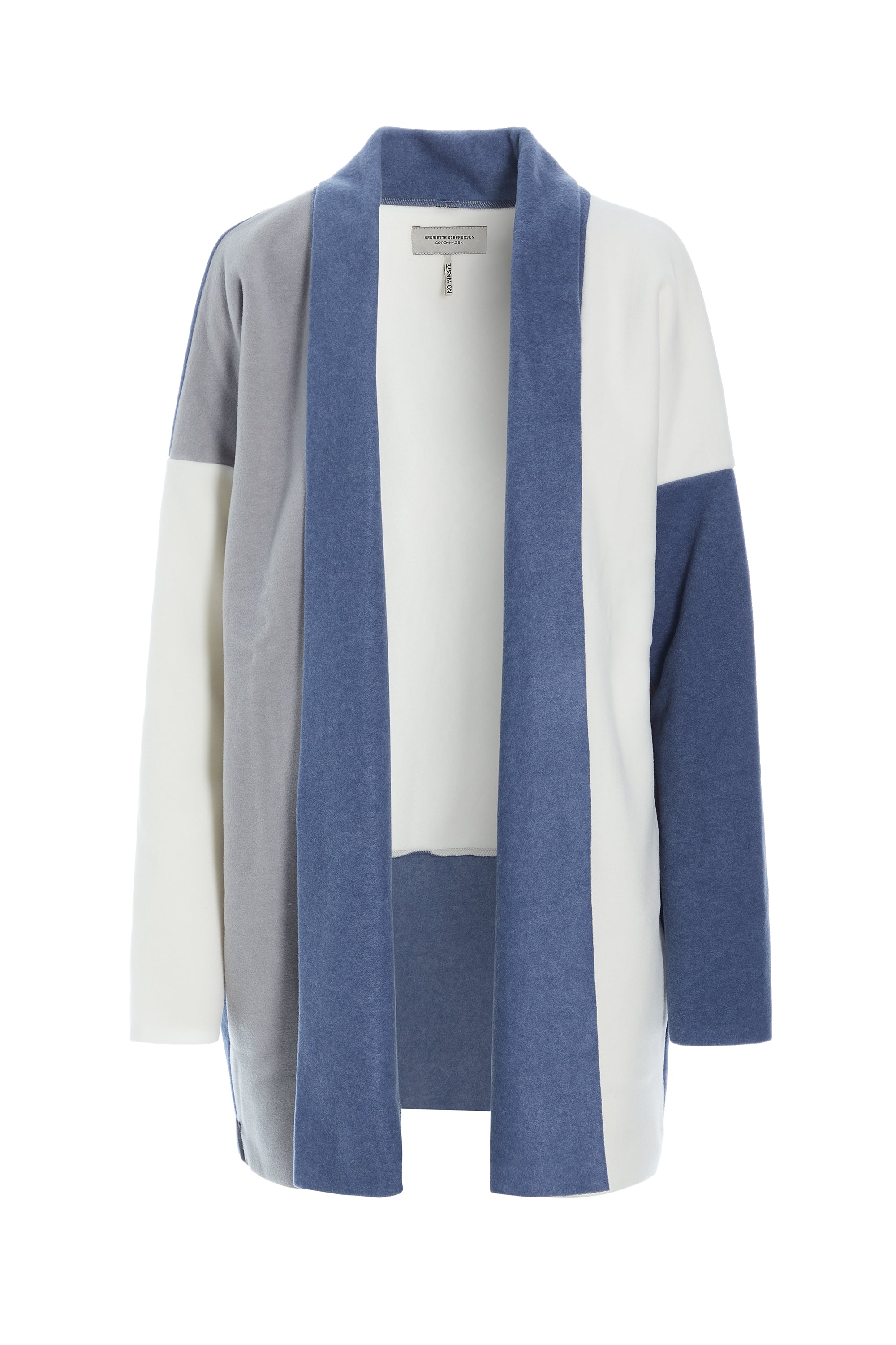 HENRIETTE STEFFENSEN COPENHAGEN NO WASTE CARDIGAN - 7175 CARDIGANS BLUE MIX 113