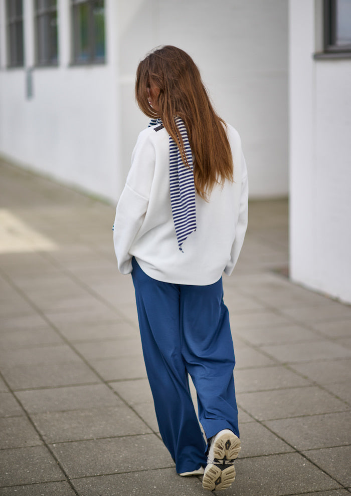 HENRIETTE STEFFENSEN COPENHAGEN NO WASTE FLARE TROUSERS LONG - 99021NW BUKSER BLUE 500