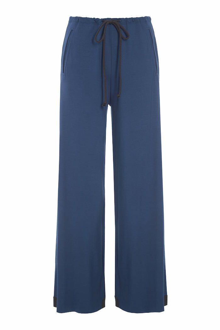 HENRIETTE STEFFENSEN COPENHAGEN NO WASTE FLARE TROUSERS LONG - 99021NW BUKSER BLUE 500