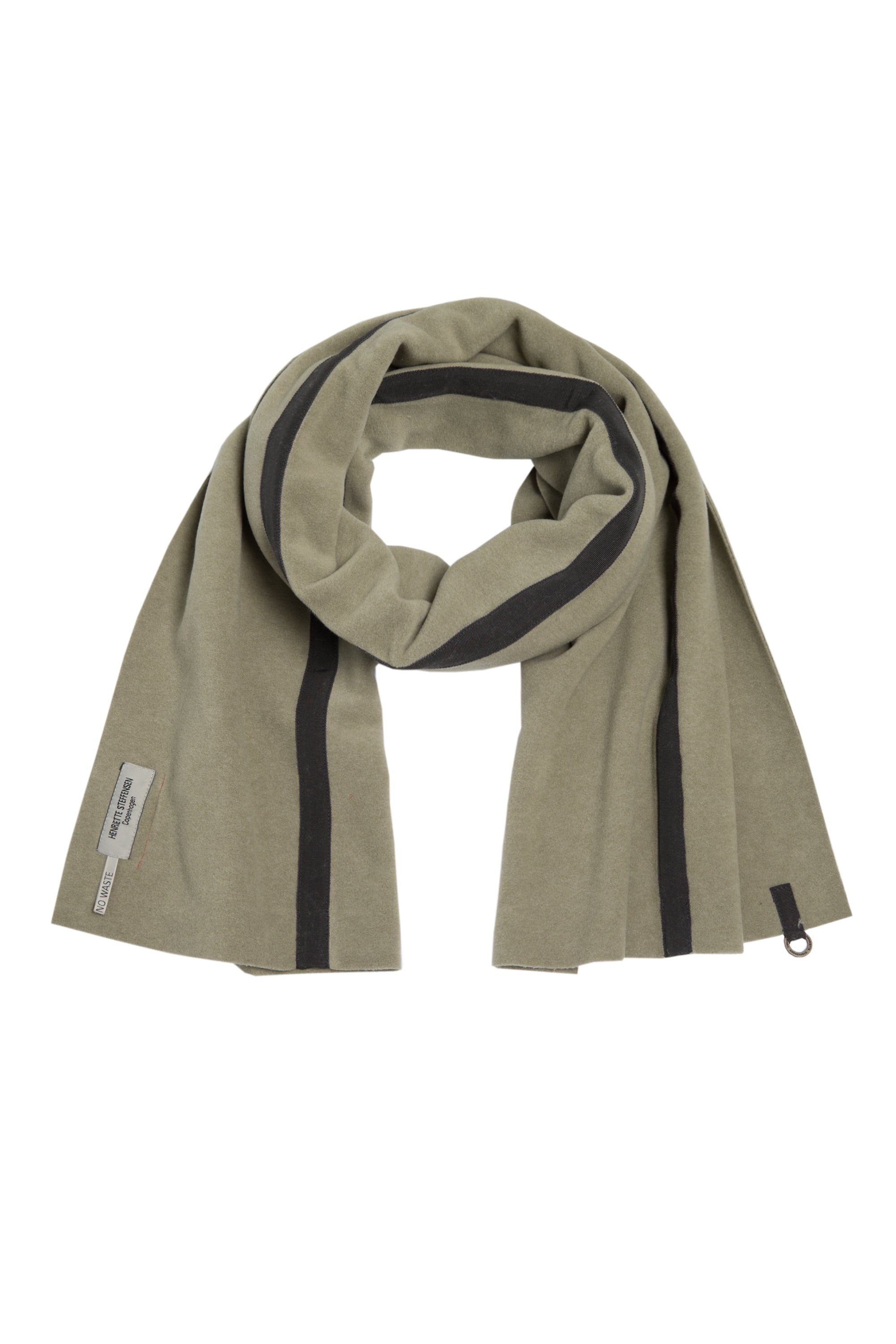 HENRIETTE STEFFENSEN COPENHAGEN NO WASTE SCARF - 4049 SCARFS OLIVE 610