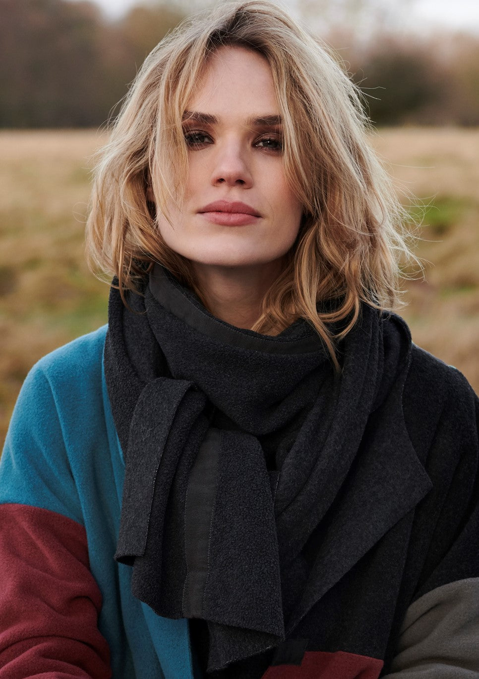 HENRIETTE STEFFENSEN COPENHAGEN NO WASTE SCARF - 4049 SCARFS SOFT BLACK 914