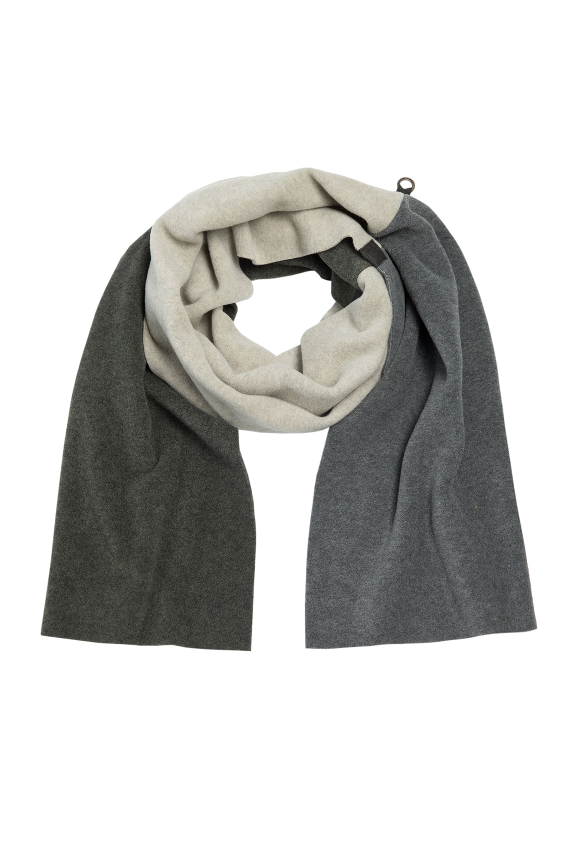 HENRIETTE STEFFENSEN COPENHAGEN NO WASTE SCARF - 4063 NW SCARFS FORREST/SAND/GREY 609