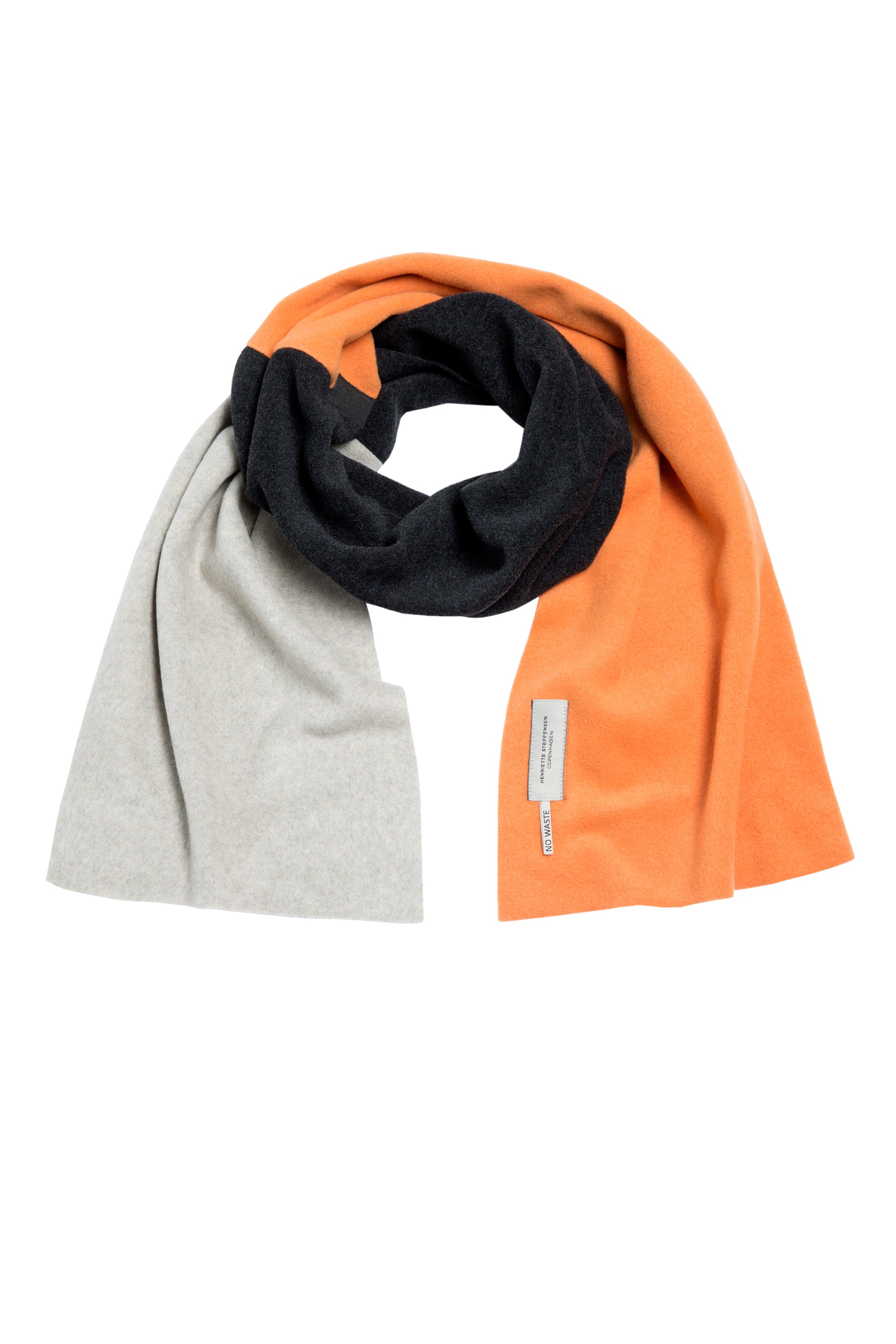 HENRIETTE STEFFENSEN COPENHAGEN NO WASTE SCARF - 4063 NW SCARFS SAFRAN/SB/SAND 704