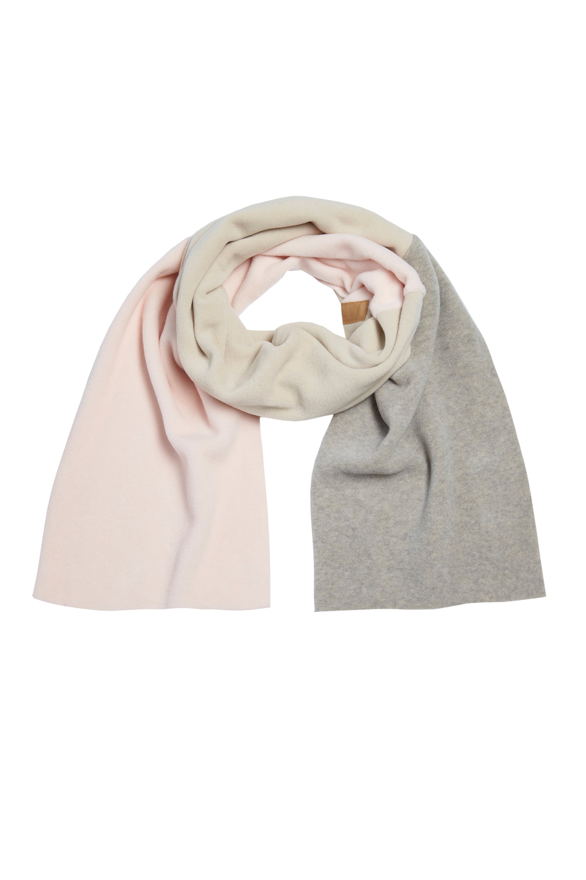 HENRIETTE STEFFENSEN COPENHAGEN NO WASTE SCARF - 4063 NW SCARFS SOFT ROSE/KIT/SAND 444