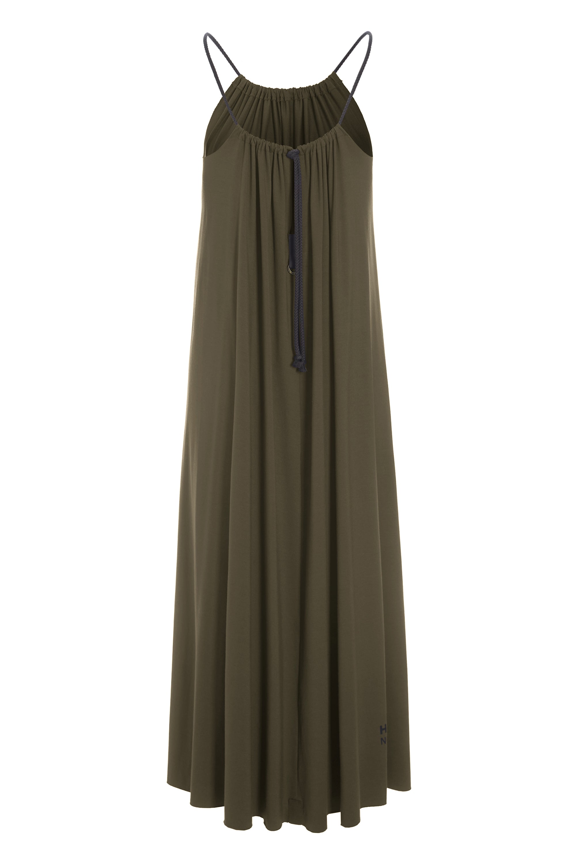 HENRIETTE STEFFENSEN COPENHAGEN NO WASTE STRAP DRESS LONG - 98062NW KJOLER BARK 320