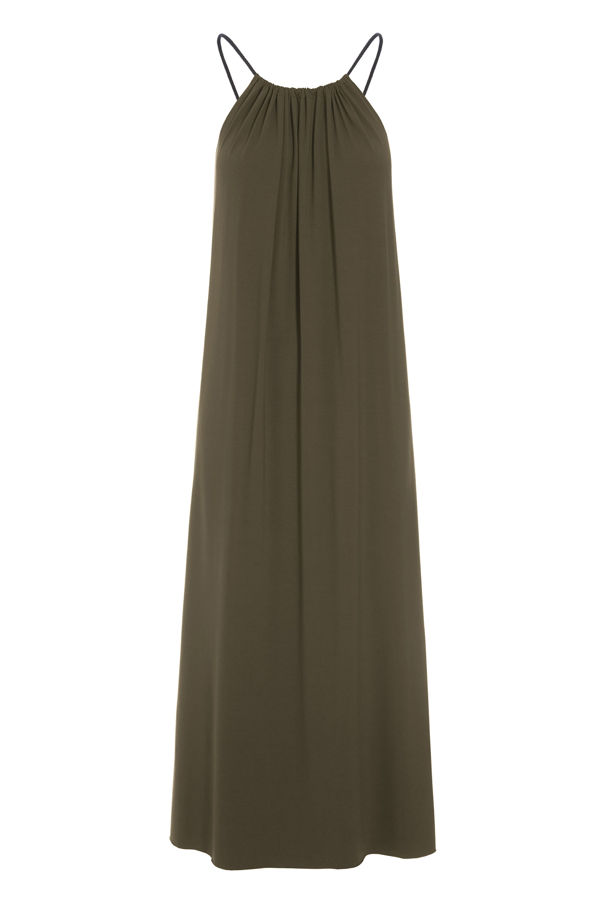 HENRIETTE STEFFENSEN COPENHAGEN NO WASTE STRAP DRESS LONG - 98062NW KJOLER BARK 320