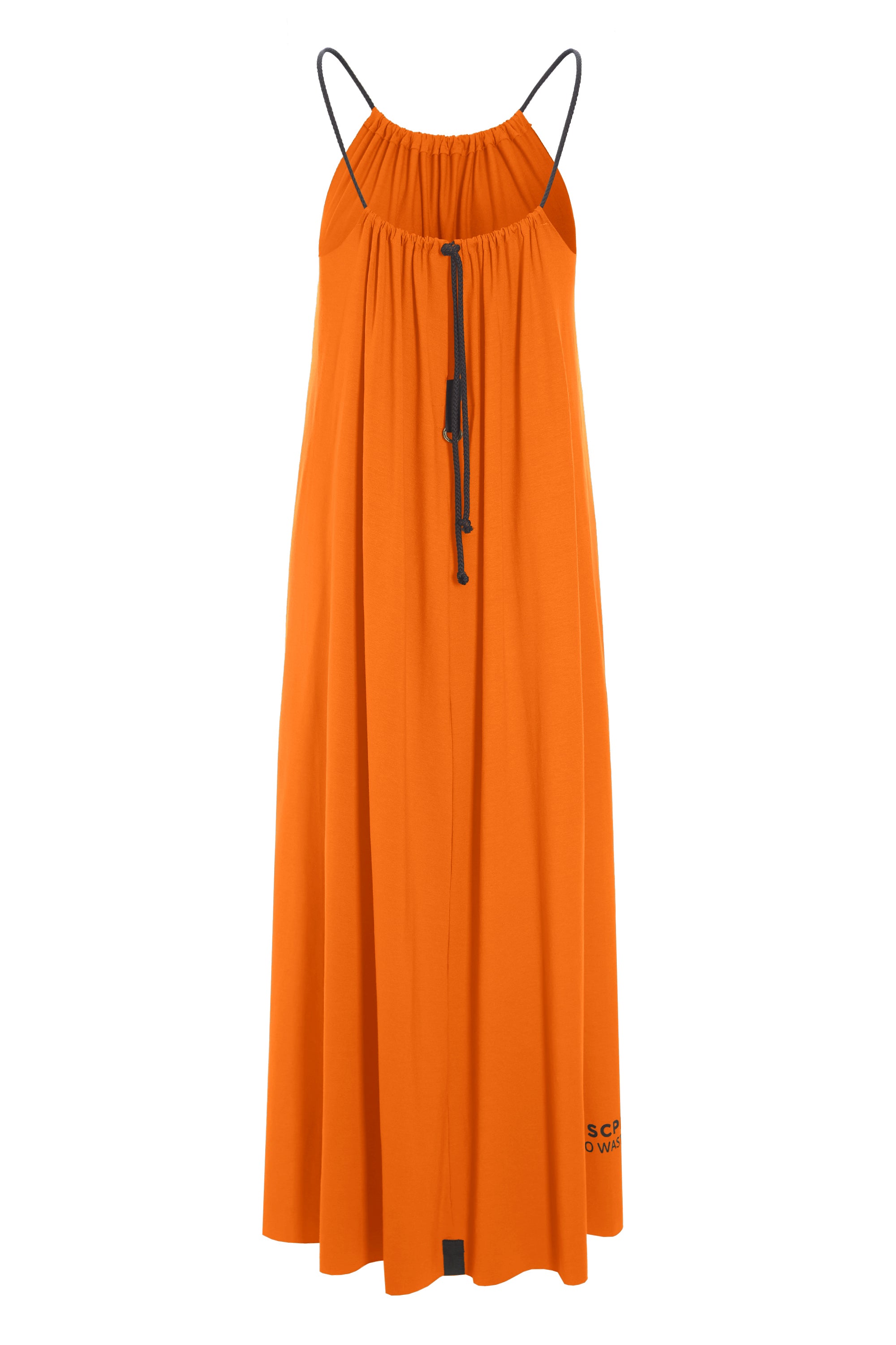 HENRIETTE STEFFENSEN COPENHAGEN NO WASTE STRAP DRESS LONG - 98062NW KJOLER ORANGE 773