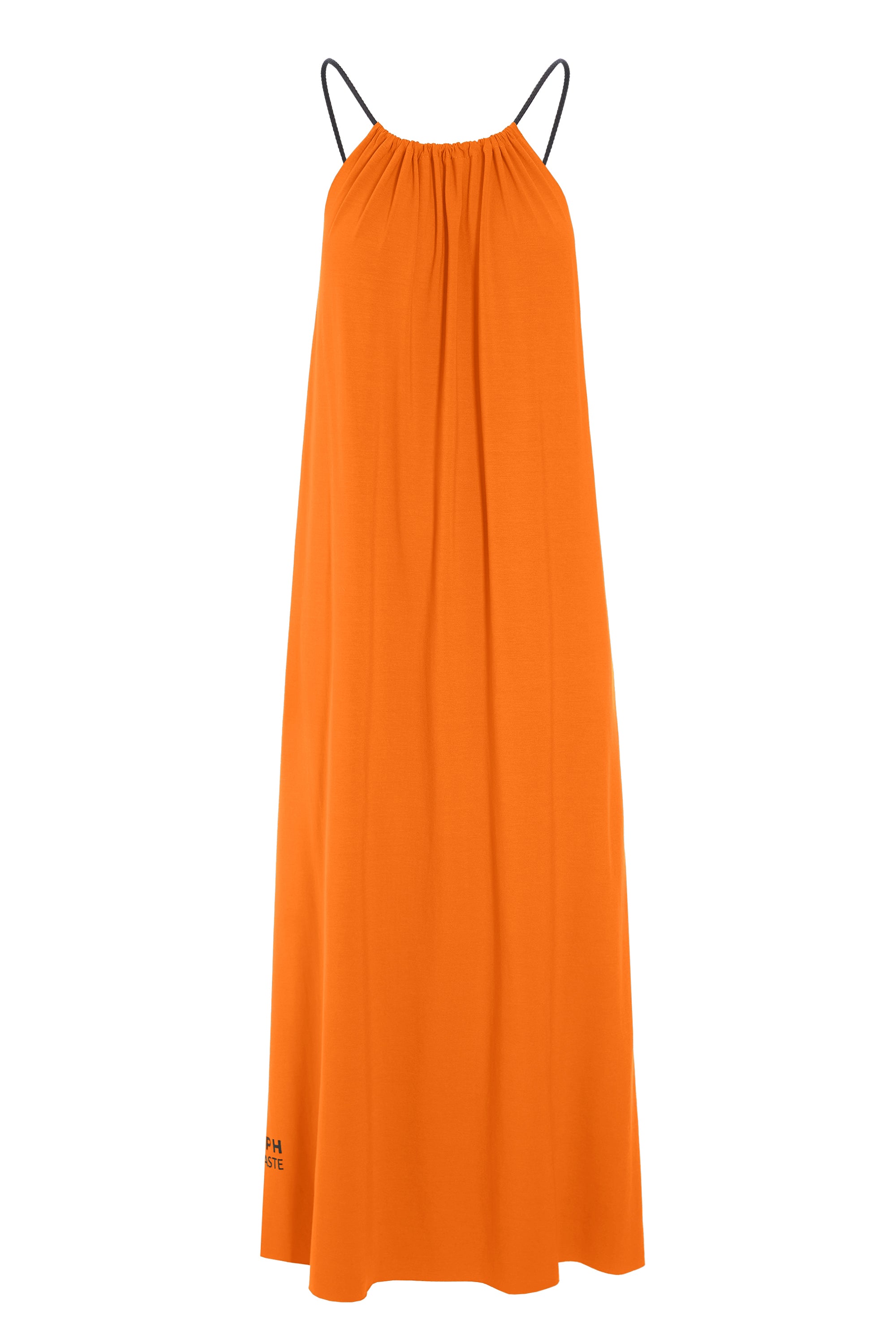 HENRIETTE STEFFENSEN COPENHAGEN NO WASTE STRAP DRESS LONG - 98062NW KJOLER ORANGE 773