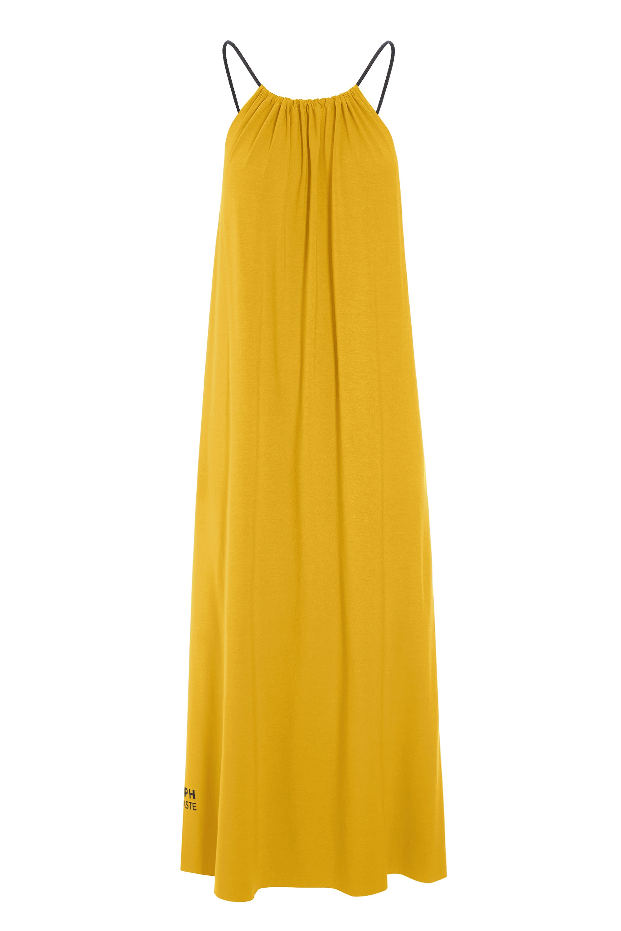 HENRIETTE STEFFENSEN COPENHAGEN NO WASTE STRAP DRESS LONG - 98062NW KJOLER SAFRAN 701