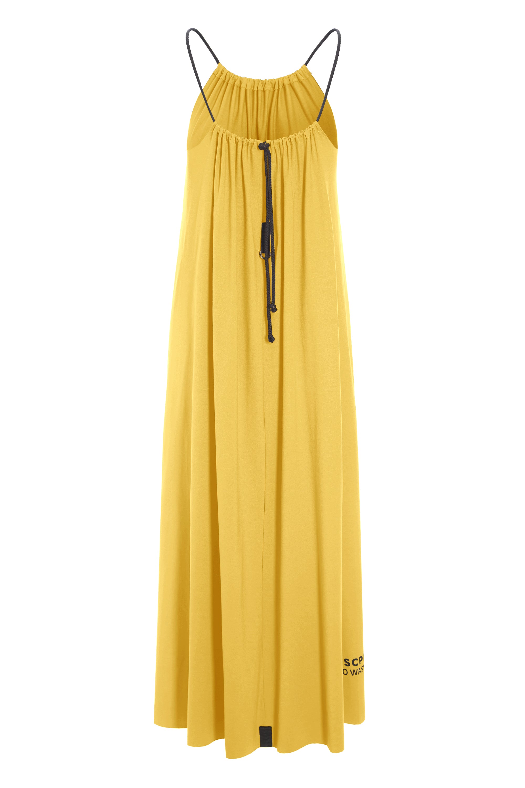 HENRIETTE STEFFENSEN COPENHAGEN NO WASTE STRAP DRESS LONG - 98062NW KJOLER YELLOW 704