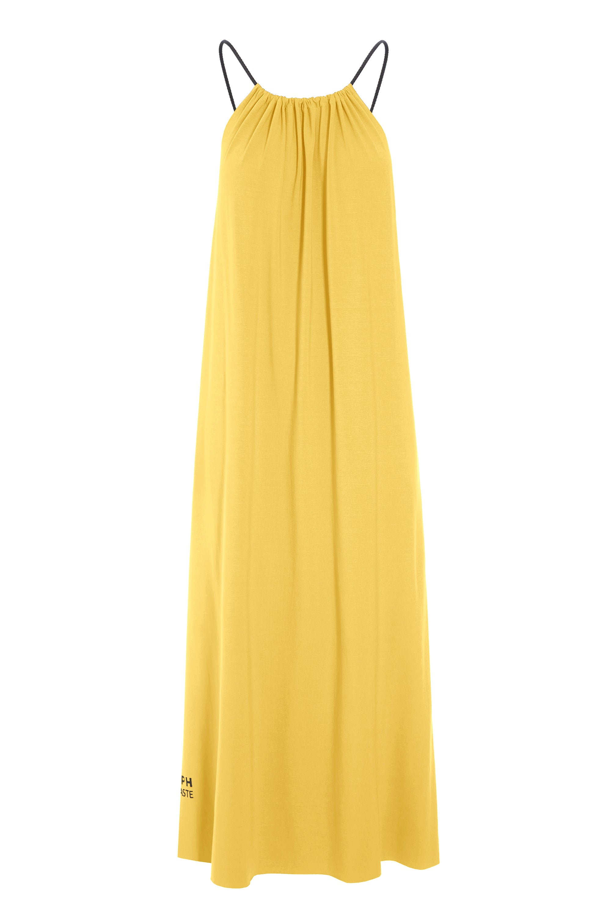 HENRIETTE STEFFENSEN COPENHAGEN NO WASTE STRAP DRESS LONG - 98062NW KJOLER YELLOW 704