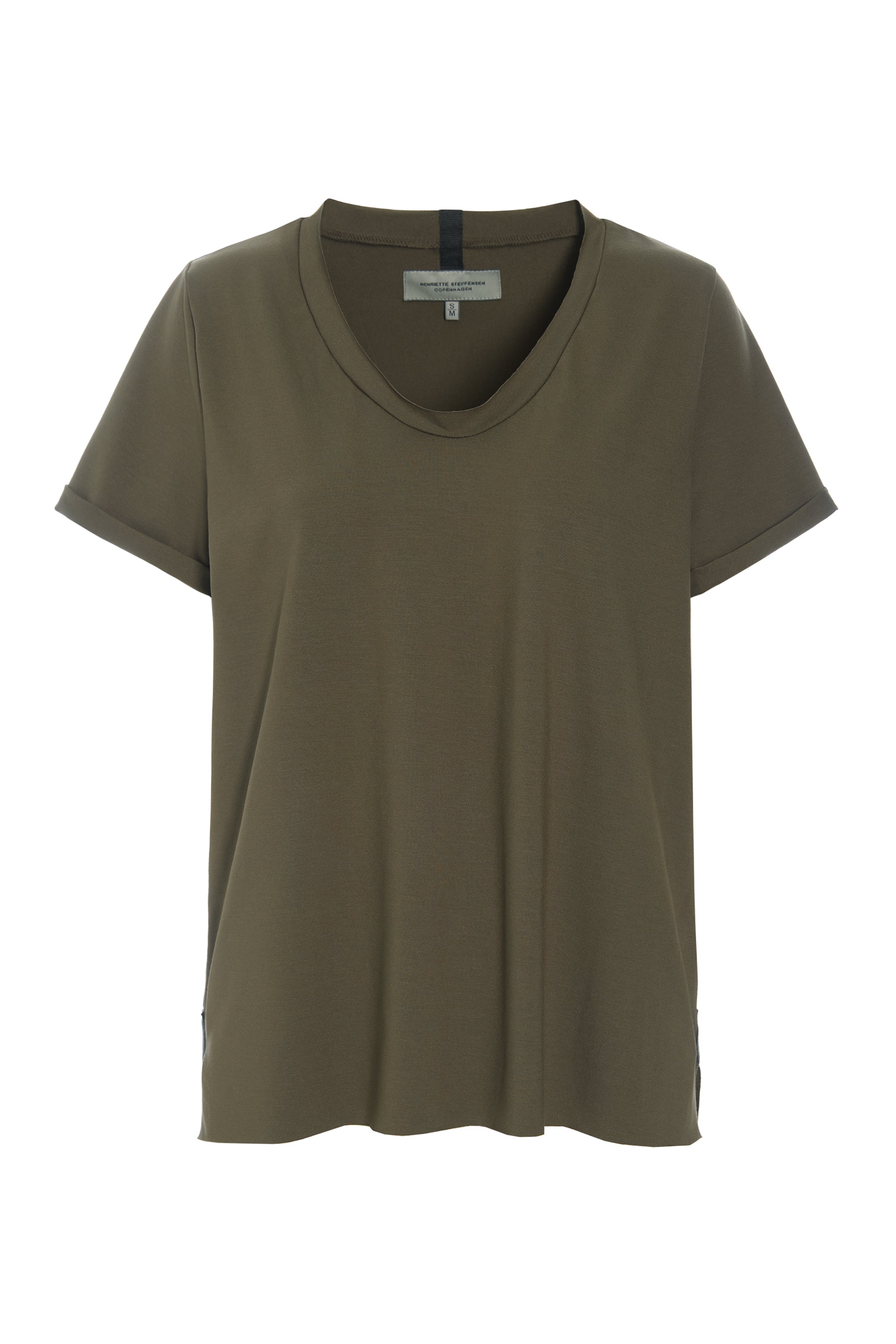 HENRIETTE STEFFENSEN COPENHAGEN NO WASTE TEE - 96095NW T-SHIRTS BARK 320