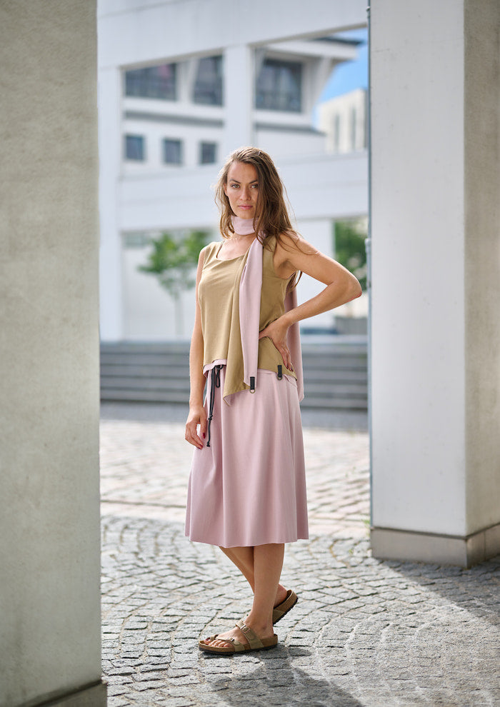 HENRIETTE STEFFENSEN COPENHAGEN NO WASTE TOP - 96093NW T-SHIRTS CAMEL/NUDE 459