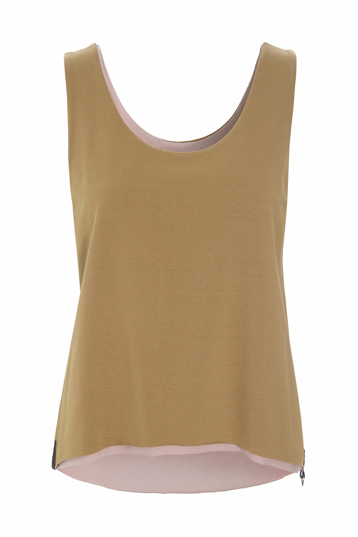 HENRIETTE STEFFENSEN COPENHAGEN NO WASTE TOP - 96093NW T-SHIRTS CAMEL/NUDE 459