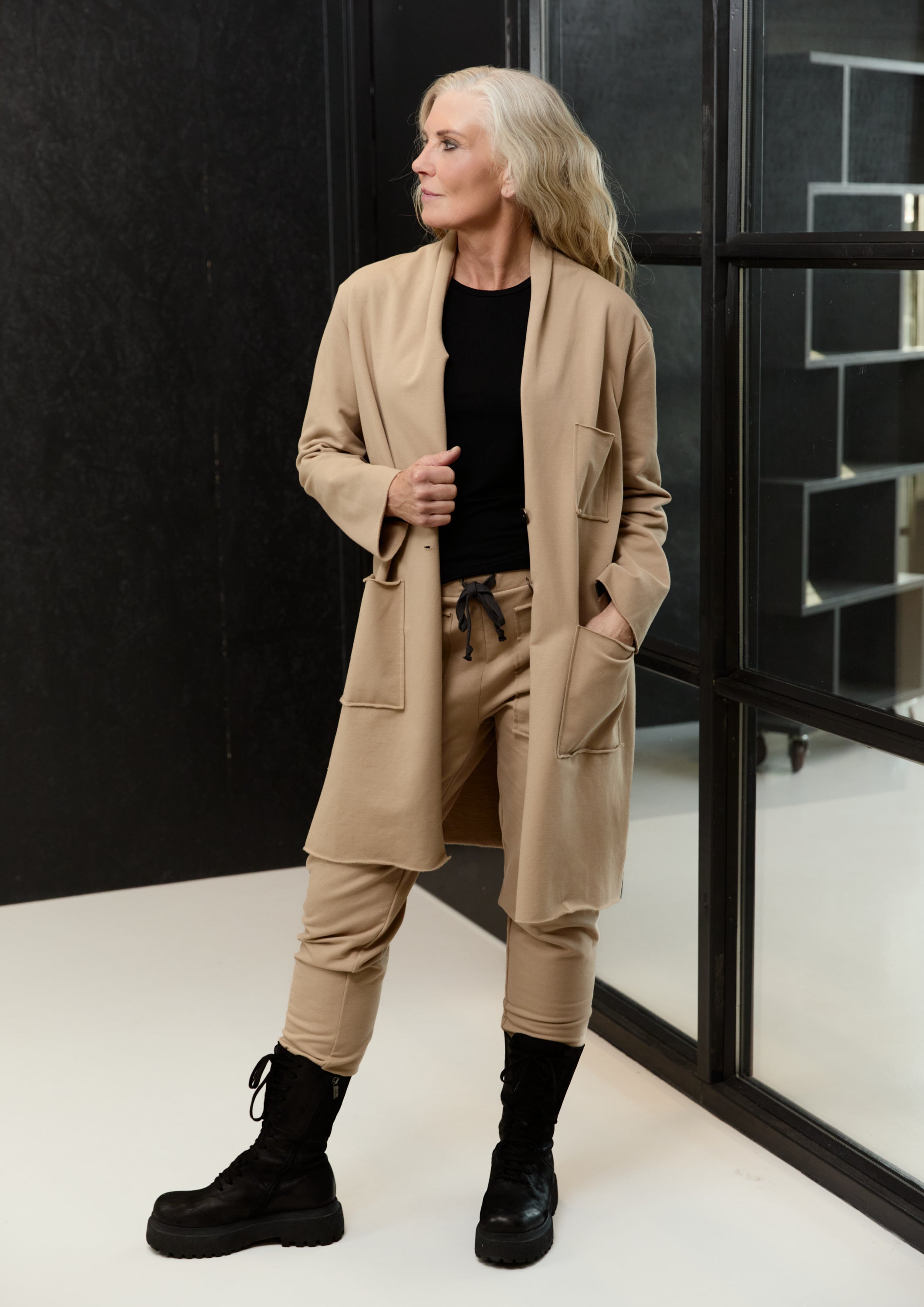 HENRIETTE STEFFENSEN COPENHAGEN OVERSIZED BLAZER - 77005 CARDIGANS CAMEL 815