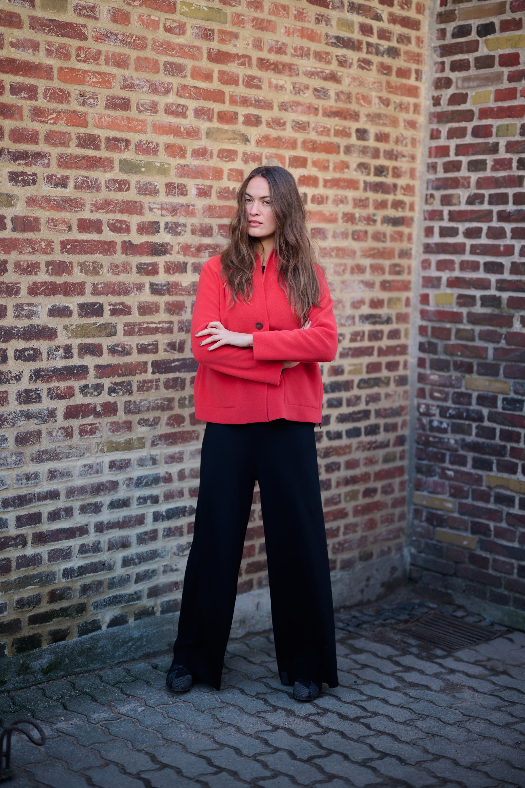 HENRIETTE STEFFENSEN COPENHAGEN PANTS FOLD DOWN WAIST - 99016 BUKSER BLACK 900