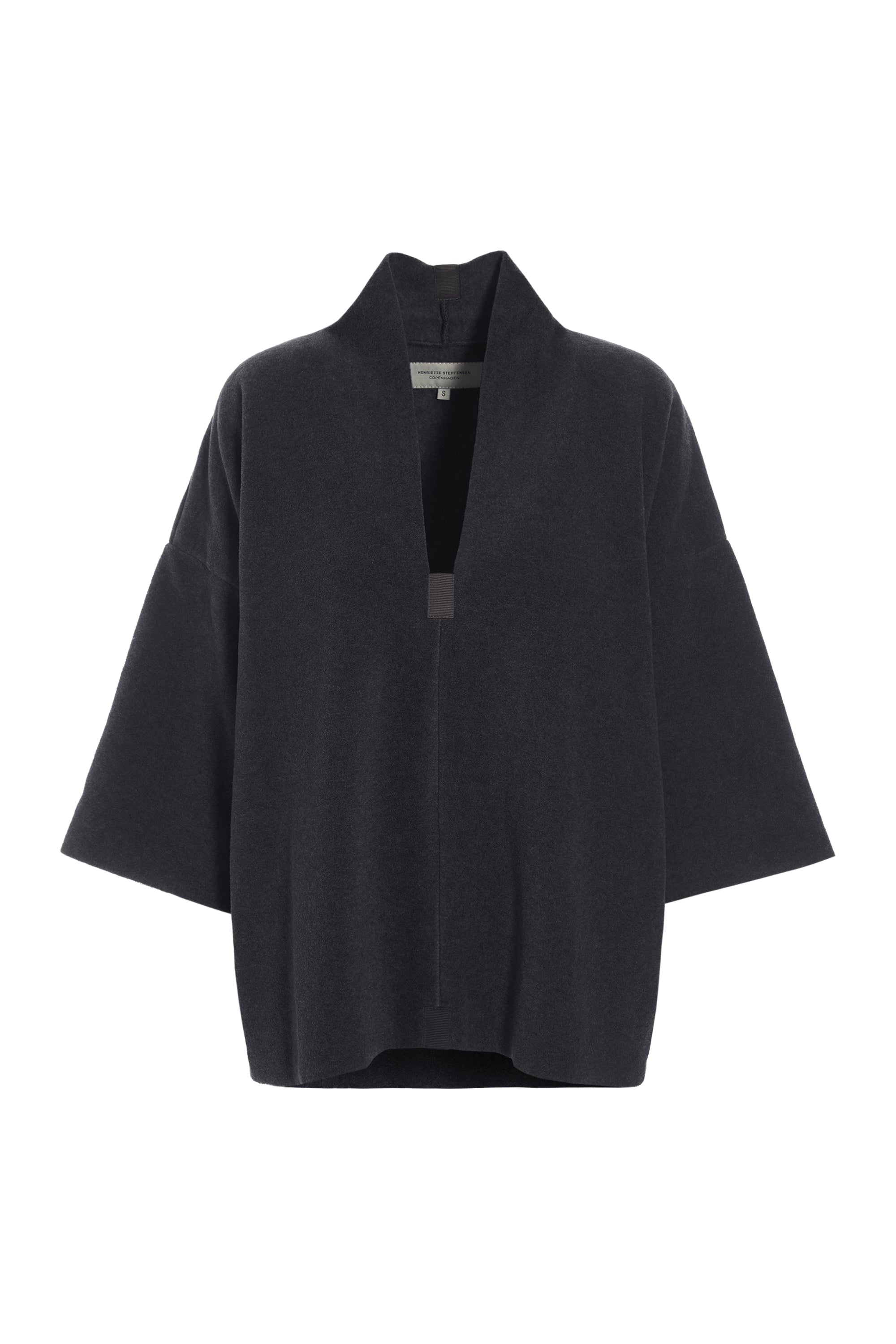 HENRIETTE STEFFENSEN COPENHAGEN PULLOVER - 1363 BLUSER SOFT BLACK 914