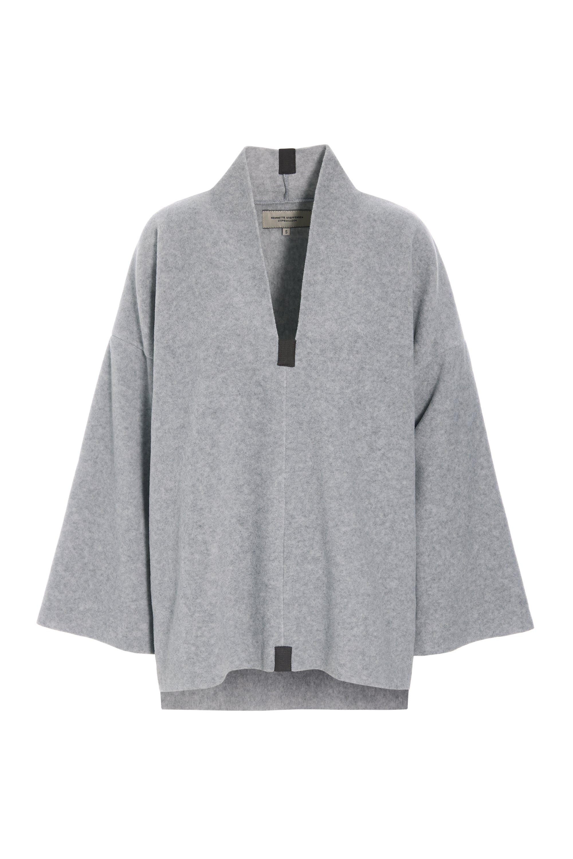 HENRIETTE STEFFENSEN COPENHAGEN PULLOVER - 1370 BLUSER LIGHT GREY 876
