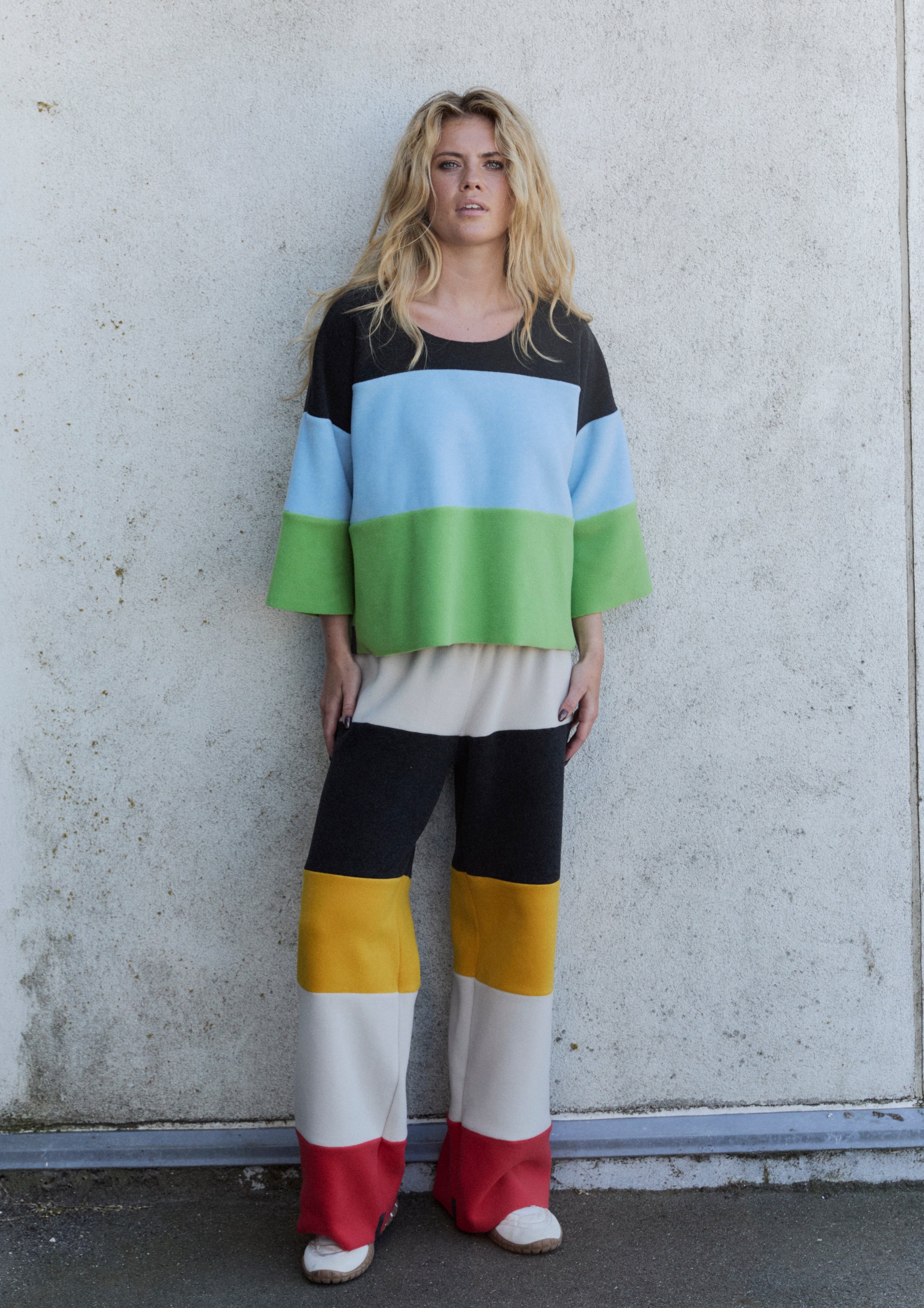 HENRIETTE STEFFENSEN COPENHAGEN RAINBOW FLARE TROUSERS - 2121 BUKSER RAINBOW 899