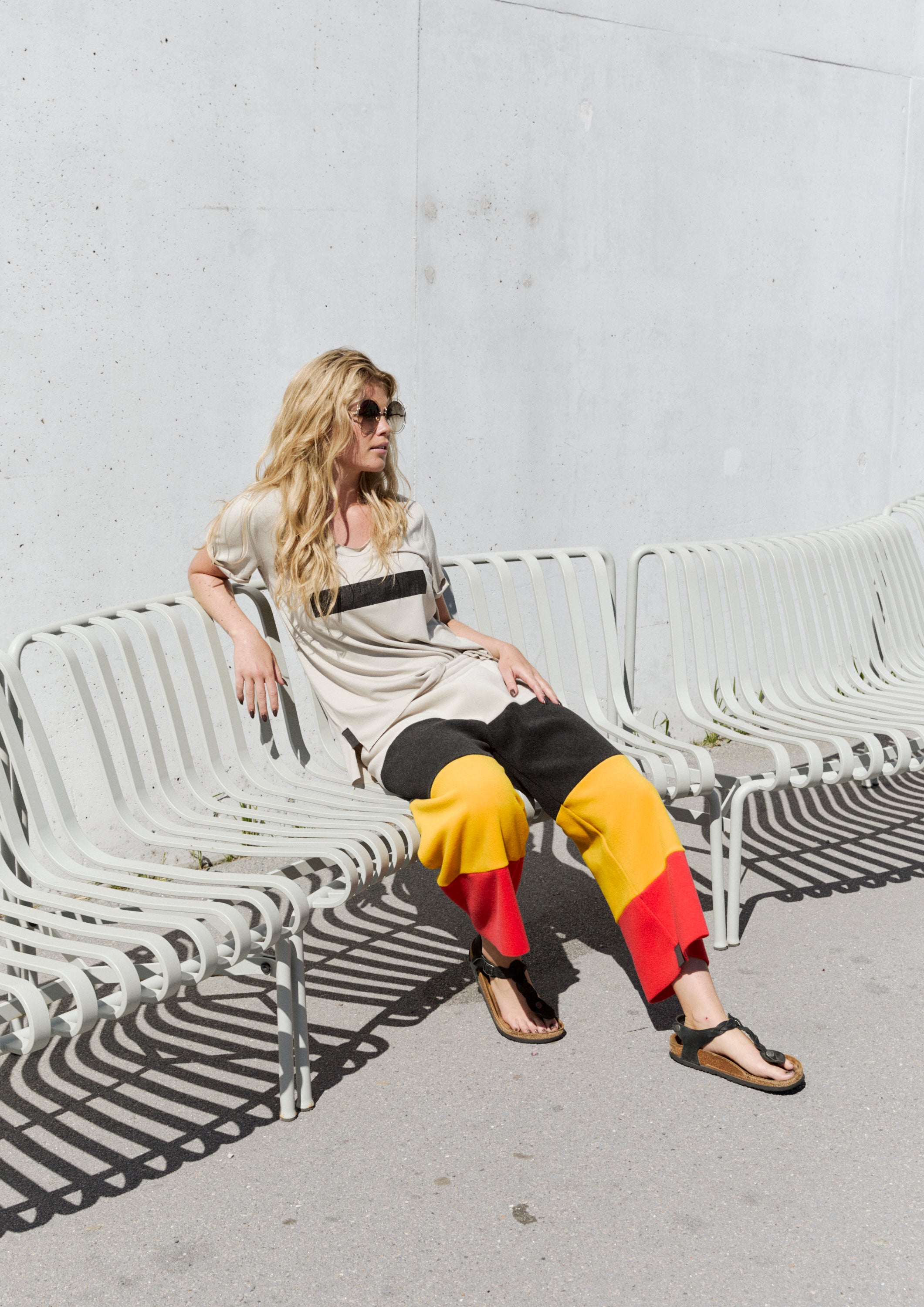 HENRIETTE STEFFENSEN COPENHAGEN RAINBOW FLARE TROUSERS 3/4 - 2122 BUKSER RAINBOW 899