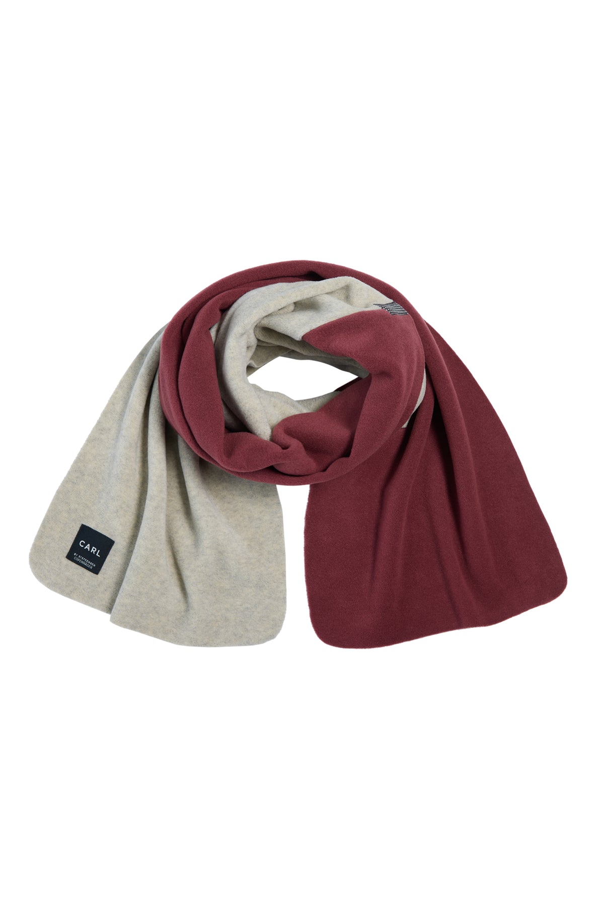 CARL BY STEFFENSEN COPENHAGEN SCARF IN SOFT FLEECE - 1004C SCARFS BORDEAUX 474